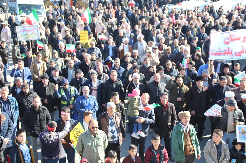 راهپیمایی ۲۲ بهمن، قدرت‌نمایی لشکر سلیمانی‌/ طلوع فجر ۴۱ ام/ حضور گسترده مردم پلدشت در چهل و یکمین جشن انقلاب
