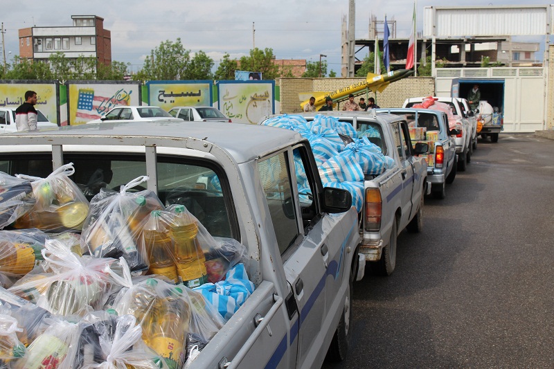 لشکر خوبان دست به کار شدند/ توزیع 1 هزار بسته معیشتی و بهداشتی در پلدشت+ تصاویر