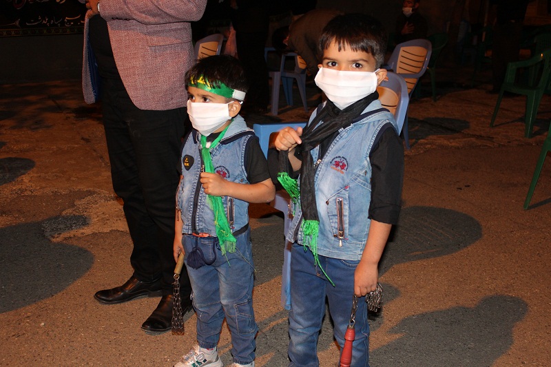 حضور کودکان پلدشتی در عزای حسینی+ تصاویر