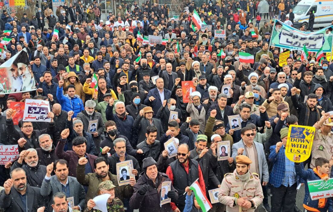 حضور پر شور مردم پلدشت در جشن ۴۴ سالگی انقلاب اسلامی