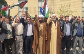 تجمع مردم پلدشت در حمایت از عملیات سپاه
