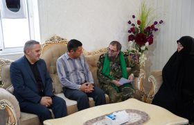 هدیه متبرک به فرزند شهید جمال دلایی میلان