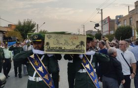 مراسم استقبال و تشییع پیکر شهید دلایی میلان