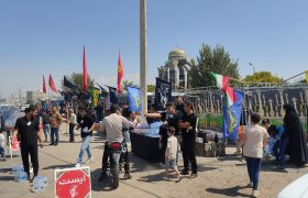 خدمت‌رسانی موکب خادم شهدا به جاماندگان اربعین