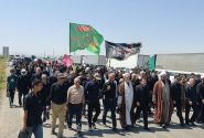 جاماندگان اربعین در پلدشت با زائران کربلا هم‌قدم شدند