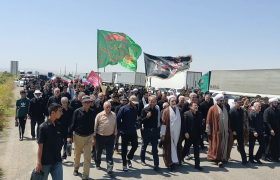 جاماندگان اربعین در پلدشت با زائران کربلا هم‌قدم شدند