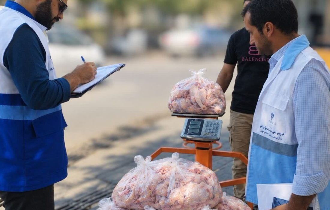 جمع‌آوری ۱۲۰ کیلو مرغ غیربهداشتی